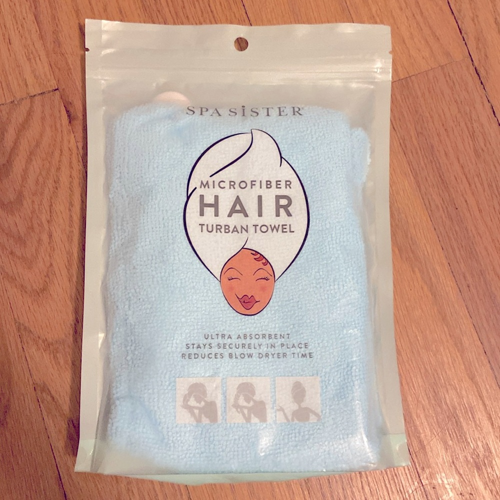 Spa Sister microfiber hair turban towel